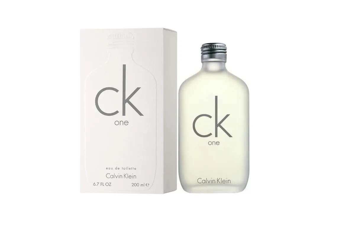frasco e caixa do perfume calvin klein ck one eau de toilette