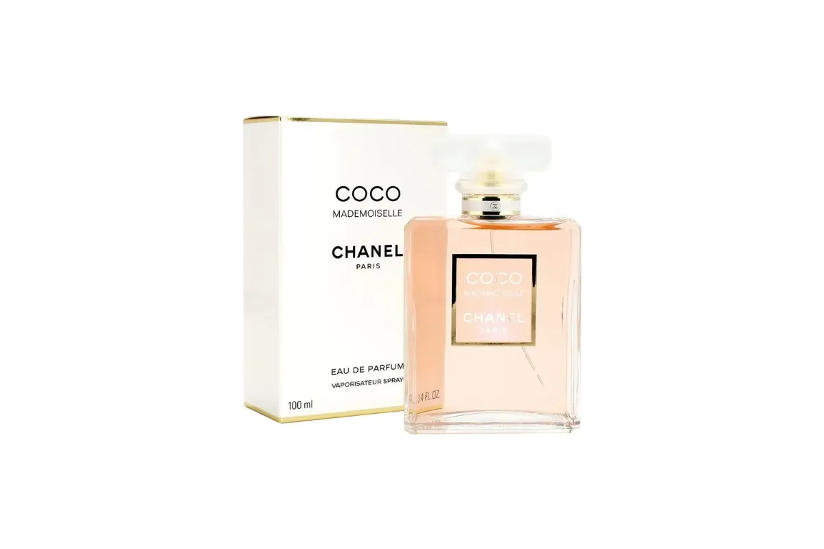 frasco e caixa do perfume coco mademoiselle chanel eau de parfum