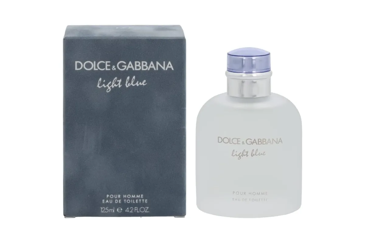 frasco e caixa do perfume dolce & gabbana light blue pour homme eau de toilette