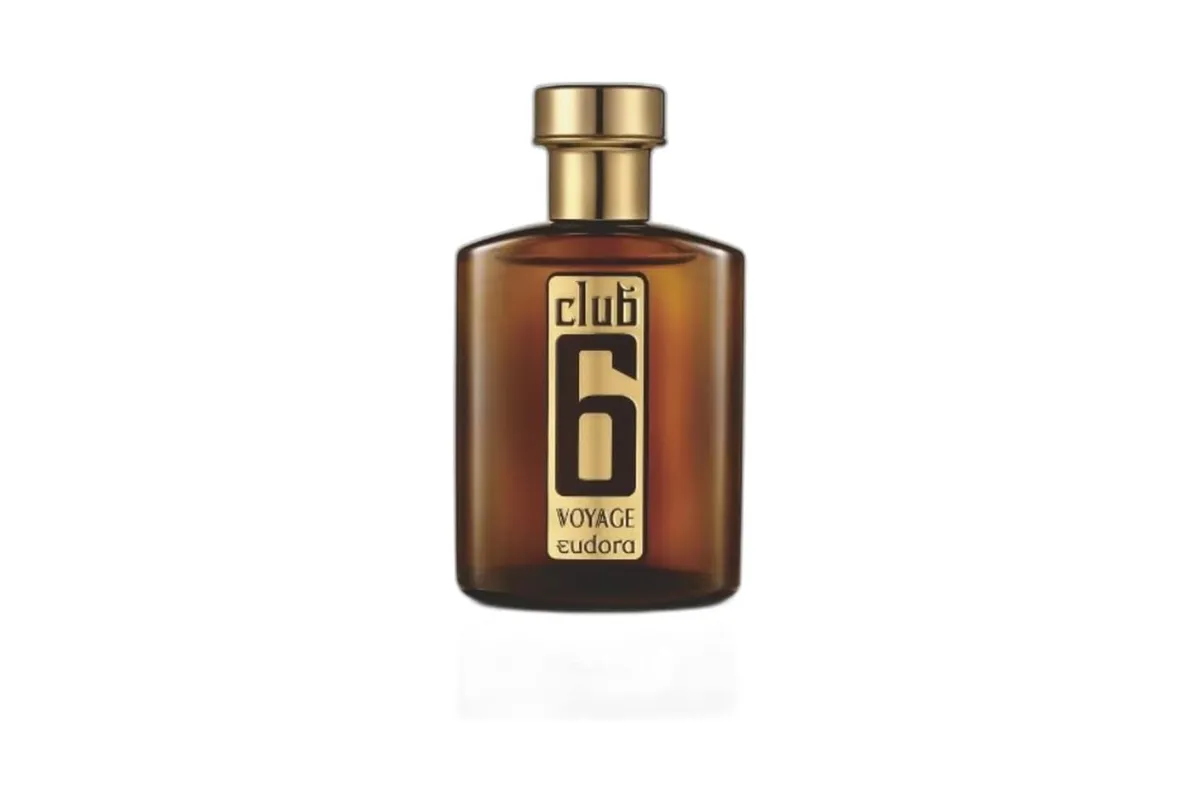 frasco do perfume eudora club 6 voyage