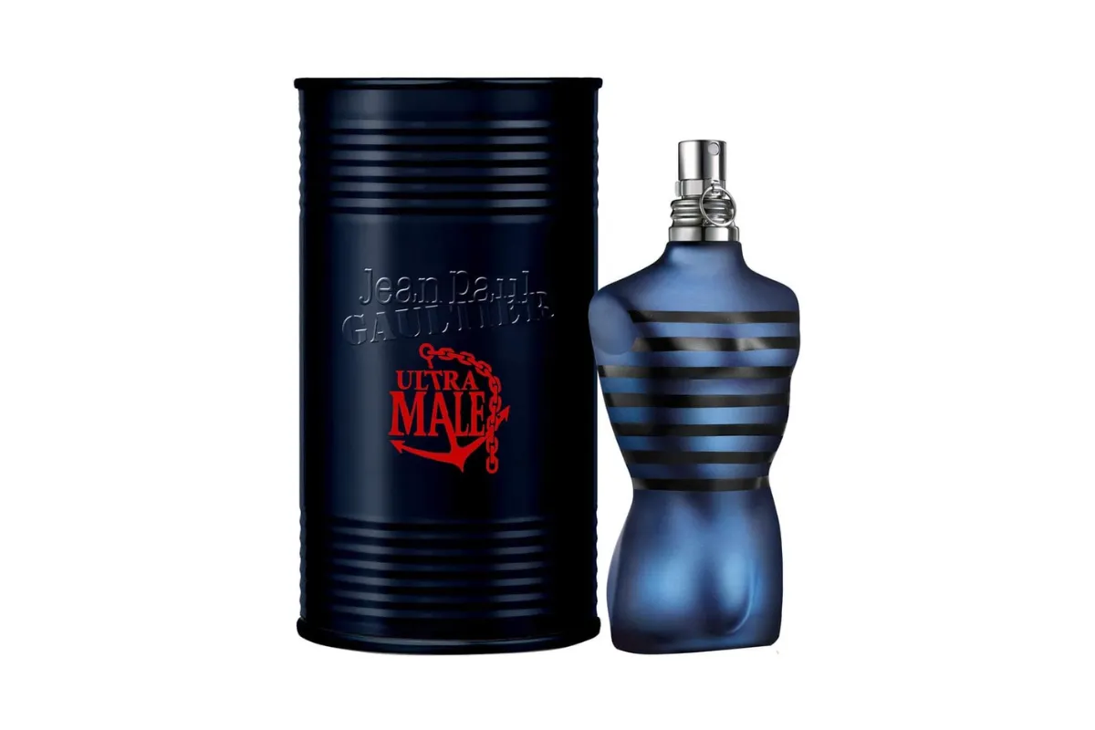 frasco e caixa do perfume jean paul gaultier ultra male