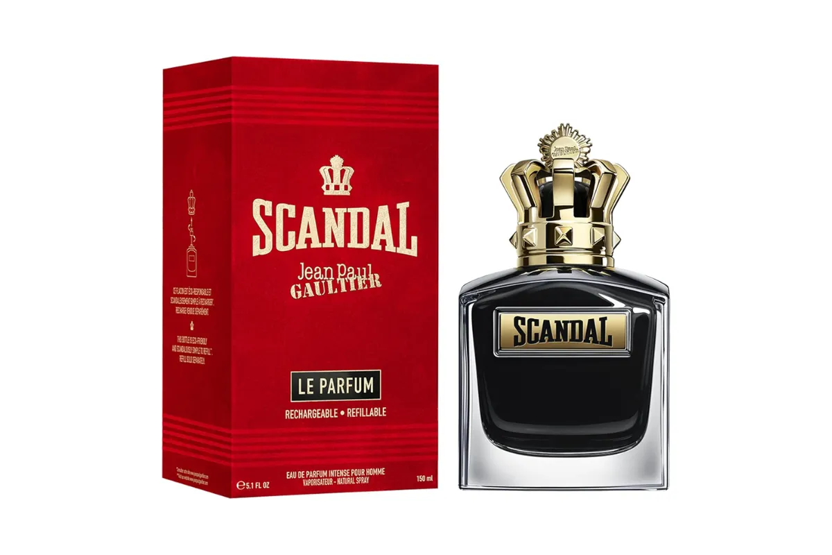 frasco e caixa do perfume jean paul gaultier scandal pour homme le parfum